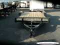18ft 7000# Car Hauler with Slide Out Ramps Steel Frame wood Deck