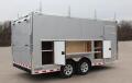 16FT GRAY CONTRACTOR TRAILER  V-NOSE