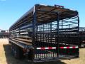 Black 28ft GN Steel  livestock Trailer