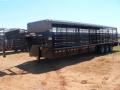 24ft Bar Top Livestock Gooseneck w/Triple 7000lb Axles