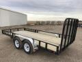 Black 16ft Pipe Top Utility  Trailer 