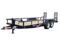 18ft Pipe Utility Trailer w/Stand Up Ramps
