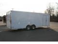 White 24FT Race Trailer w/White Walls and Ceiling