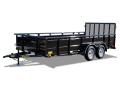 12FT Trailer with Black Steel Frame and Solid Sides