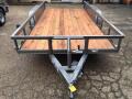 14ft Grey Utility Trailer w/Treated Wood Decking