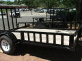 Bumper Pull 12ft Utility Trailer with Treated Wood Decking
