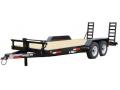 Black Equipment Trailer 16ft w/Stand Up Ramps