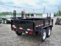 10ft Dump Trailer Bumper Pull Black w/1 Piece 2 Way Style Rear Gate