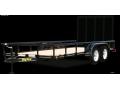 16ft Black Utility Trailer with Rampgate