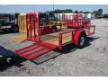 12ft Rear Gate Red Utility Trailer