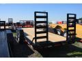 20ft Equipment Trailer Black Stand up Ramps
