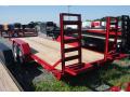 20ft Red Equipment Trailer w/Stand Up Ramps