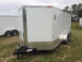 16ft Enclosed Cargo Trailer-V-Nose and 3500lb Axles