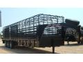 Black 28 ft Gooseneck Livestock Trailer