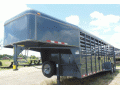 24FT FULLY COVERED NOSE GREY STOCK TRAILER