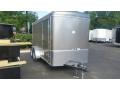 Charcoal 14ft Tandem Axle cargo trailer w/Ramp