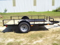 Black 10FT Utility Trailer with Ramp