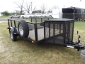 12FT Utility Trailer with Smooth Steel Fenders