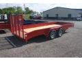 RED 18FT UTILITY TRAILER  WITH WOOD DECKING