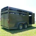 Charcoal 3 H Steel Trailer w/Rounded Front