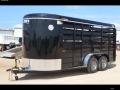 16ft Black BP Livestock Trailer