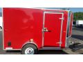 Flat front 10ft v-nose Red Cargo trailer 
