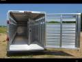 White 24ft Gooseneck Cattle Trailer