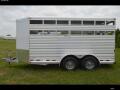 Aluminum 14ft Bumper Pull Livestock Trailer