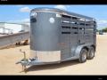  Charcoal 14ft Bumper Pull Livestock Trailer