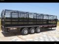 28ft GN All Steel Black Livestock Trailer