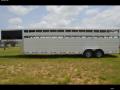  28ft Aluminum Stock GN Cattle Trailer