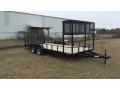 20ft Landscape Trailer w/Expanded Metal Tool Cage
