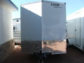 14FT WHITE FLAT FRONT WITH SIDE WINDOW AND REAR RAMP