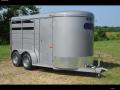 2 Horse Steel Bumper Pull Charcoal Trailer