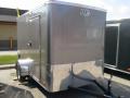 10FT Enclosed Pewter Cargo Trailer with Double Rear Doors
