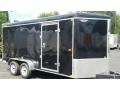 14ft v-nose enclosed cargo trailer-Black