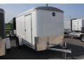 10FT WHITE CARGO TRAILER WITH RAMP