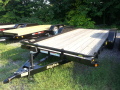 18FT OPEN CAR HAULER WITH WOOD DECKING