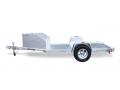 10ft Open Motorcycle trailer with 1-3000# Rubber torsion axle - No brakes