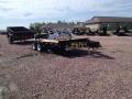 18ft flatbed 2-7000lb axles and slide in ramps