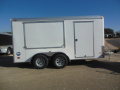14ft Cargo Trailer with Awning Window with Flat Front