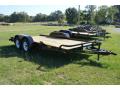 16ft Open car hauler-Black Steel Frame w/ Wood Decking