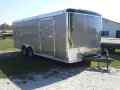 20ft Enclosed Trailer Pewter Flat Front