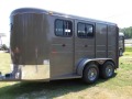 2 HORSE TRAILER STEEL WITH ROUNDED FRONT W/WINDOW                                     