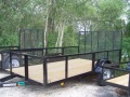 12ft Bumper Pull Trailer with Rampgate and Steel Side Rails