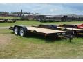 16ft Open Car Hauler with Ramps-Wood Deck