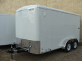 14FT CARGO  WHITE FLAT FRONT