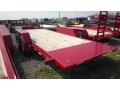 Red 20ft Tilt Deck Tandem 7000lb Axle Equipment Trailer 