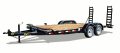 14ft Flatbed Bumper Pull with 2-3500lb axles