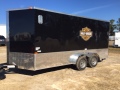 16FT Motorcycle Trailer - 7 Foot Interior - D-Rings 